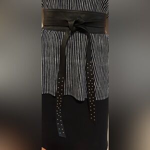 Black Leather Belt M/L